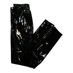 Alice + Olivia Classics Black Latex Pants |Size: 0|